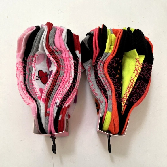 NWT 20 Pairs BETSEY JOHNSON No-Show Socks Hearts Cats Polka Dot Mix Holiday Gift - Picture 4 of 4